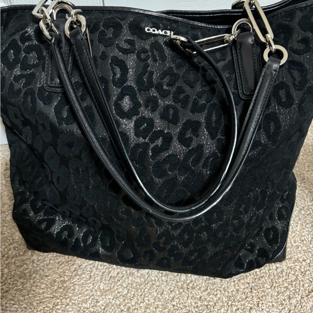Large Coach Velvet purse